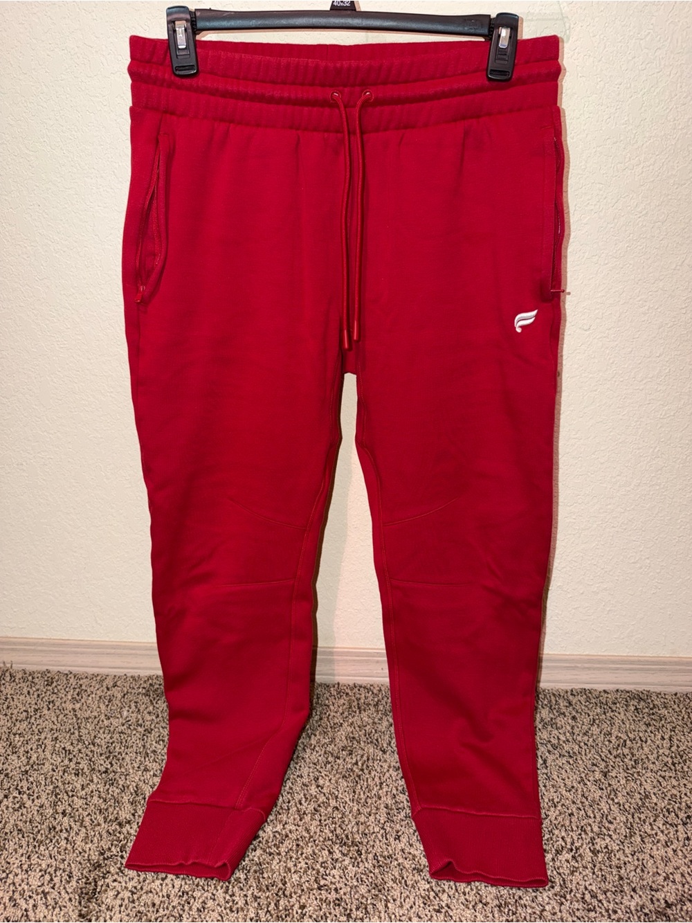 Fabletics Red Men's Jogger Sweatpants - Performance Fleece